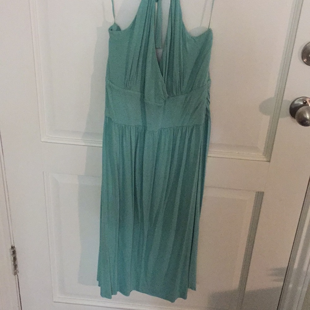 Teal The Limited Halter Dress